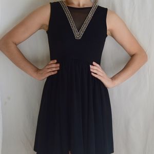 Simple Black Dress with Beading